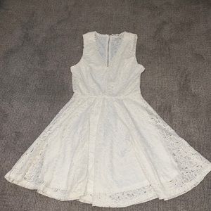 White lace dress